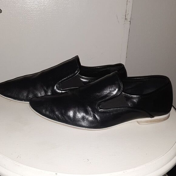 Aldo black leather loafers size 43 - Picture 5 of 6